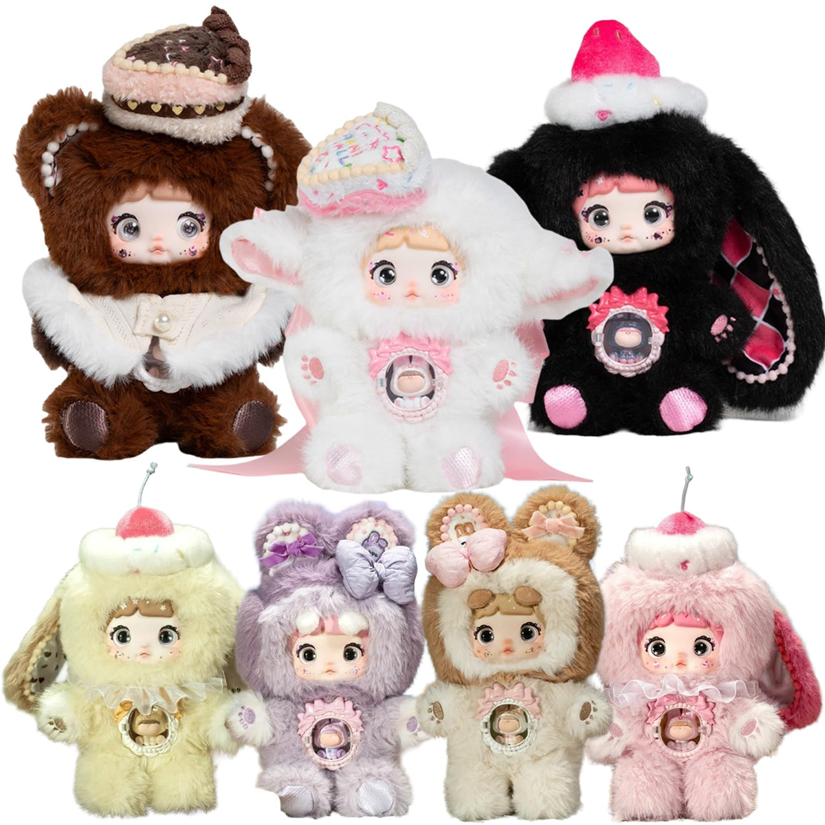 Waicommen Nommi Sweetheart plush box front for display and collection inspiration.