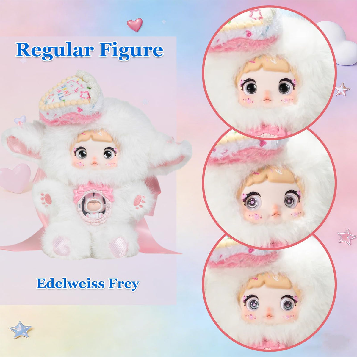 Waicommen Nommi Sweetheart Hidden Blackberry Rolls plush offers a rare surprise.
