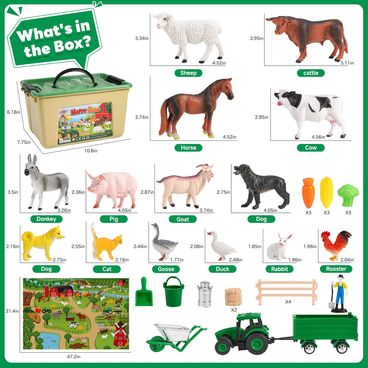 WAIIW vegetables set enhances pretend meals and role-play scenarios.