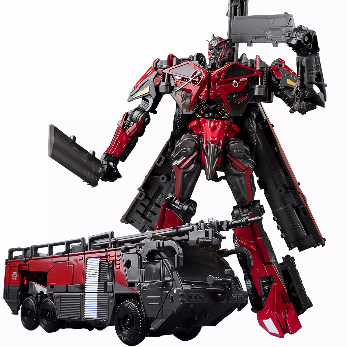WAIKYTOY Deformation robot in fire-engine mode boosts imaginative play and coordination.