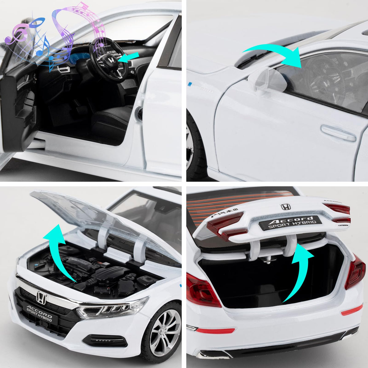 WAKAKAC openable hood, trunk, and folding mirrors