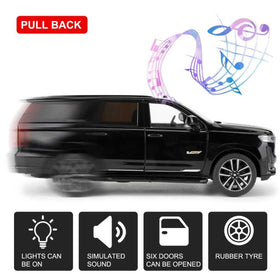 WAKAKAC Escalade toy car with opening doors for realistic mini scenes.