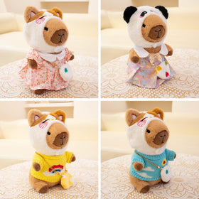Outfits and accessories enable mix-and-match capybara looks.