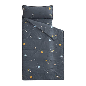 Wake In Cloud galaxy nap mat rolled for easy portability and storage