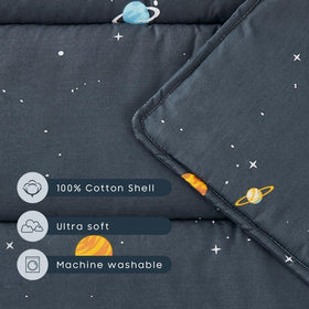 Wake In Cloud nap mat uses 100% cotton fabric for breathable, durable comfort.