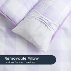 Wake In Cloud blanket folded view signals all-in-one kit for quick naptime