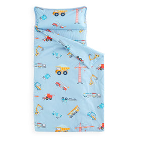 Wake In Cloud nap mat with cars and trucks design for engaging naptime