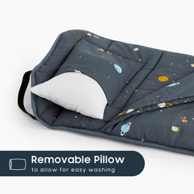 Wake In Cloud nap mat with detachable pillow 12x10 for added head support