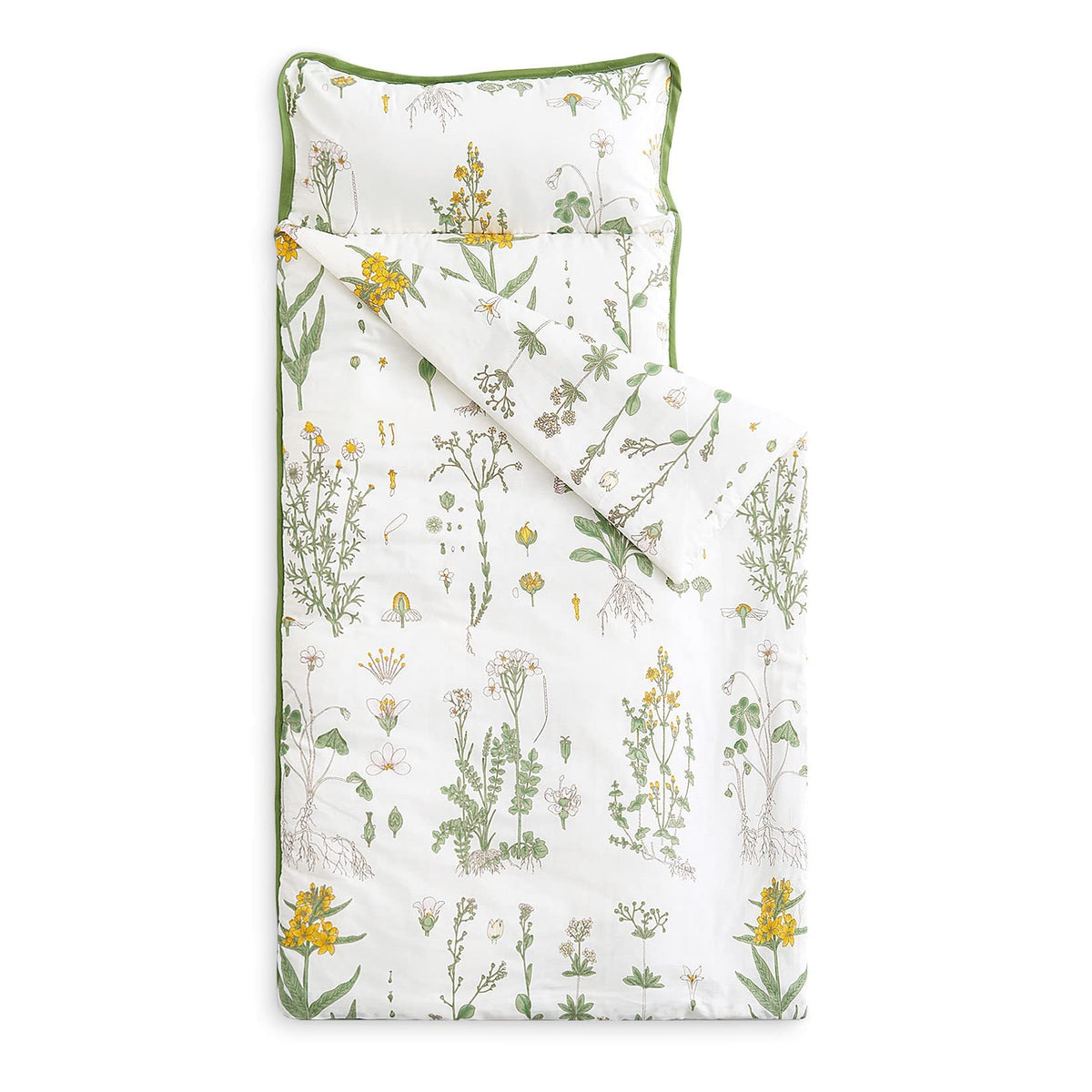 Wake In Cloud nap mat with floral design creates a cozy rest space for kids
