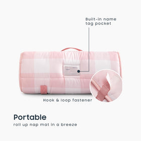 Wake In Cloud roll-up design with handle and name card