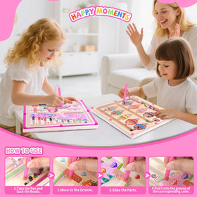 wakeInsa Montessori-inspired design supports early color and number skills