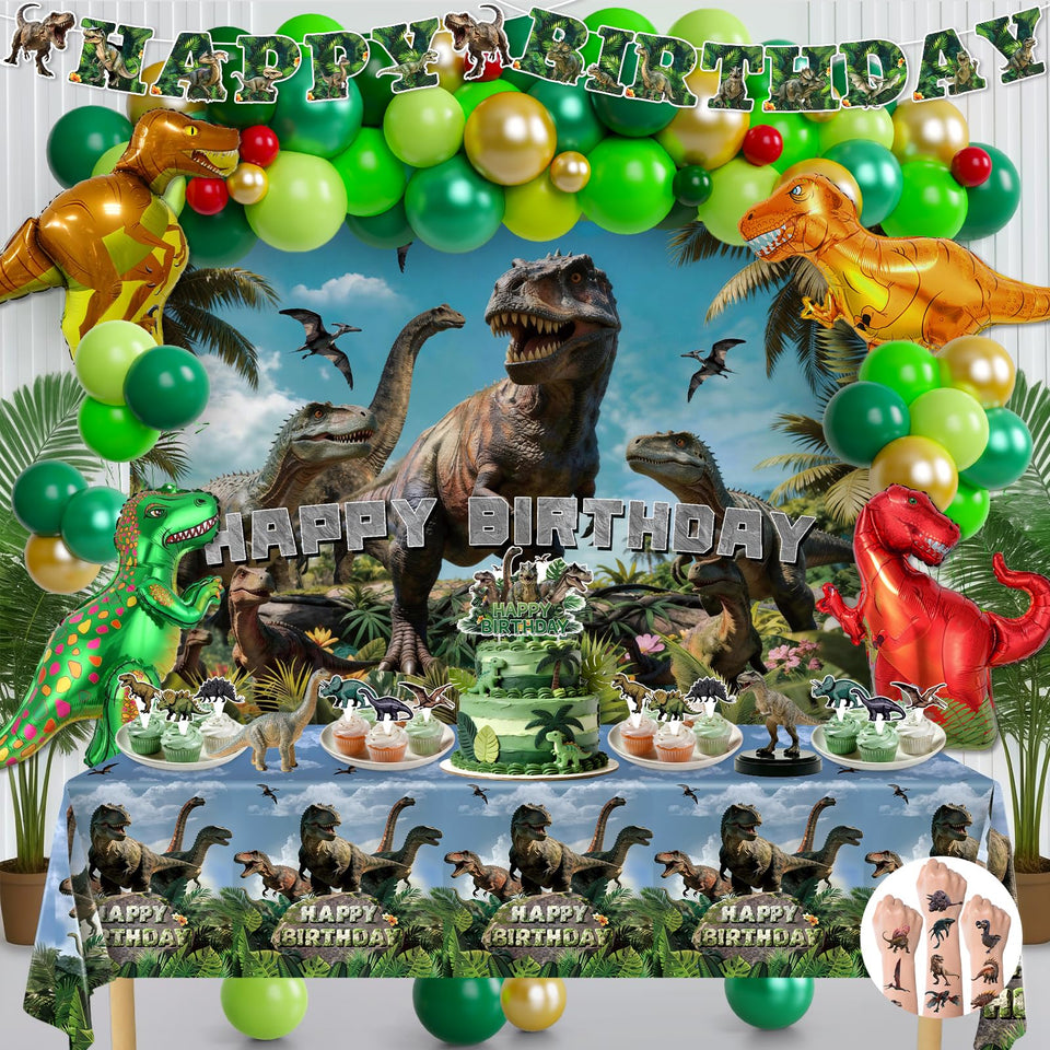 Wakeys dinosaur balloons collection creates a vibrant party atmosphere