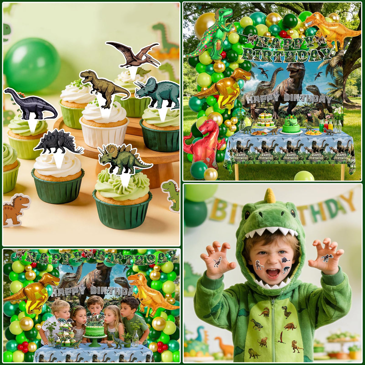 Wakeys dinosaur stickers personalize party favors and spaces