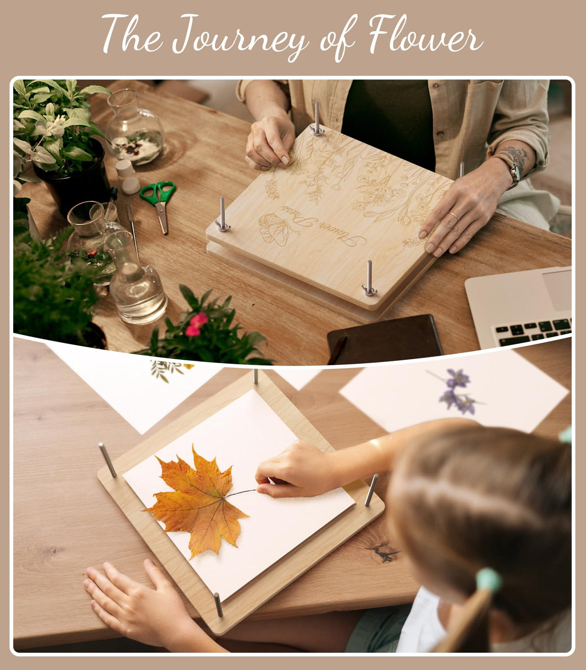 Compact and portable Wakhow kit for on-the-go dried flower crafting.