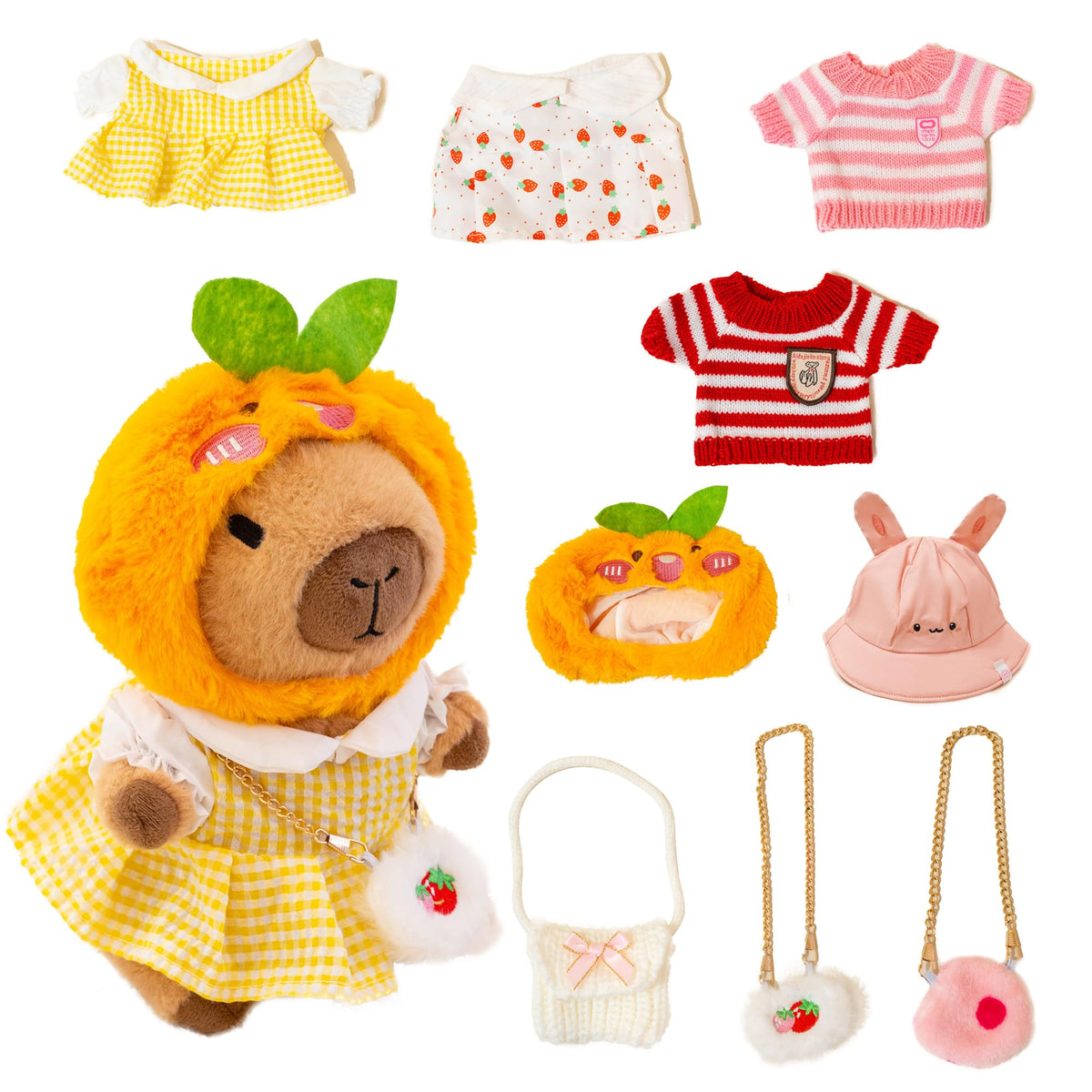 WAKSUN Capybara plush 10.2 inches, soft cuddle friend for kids.
