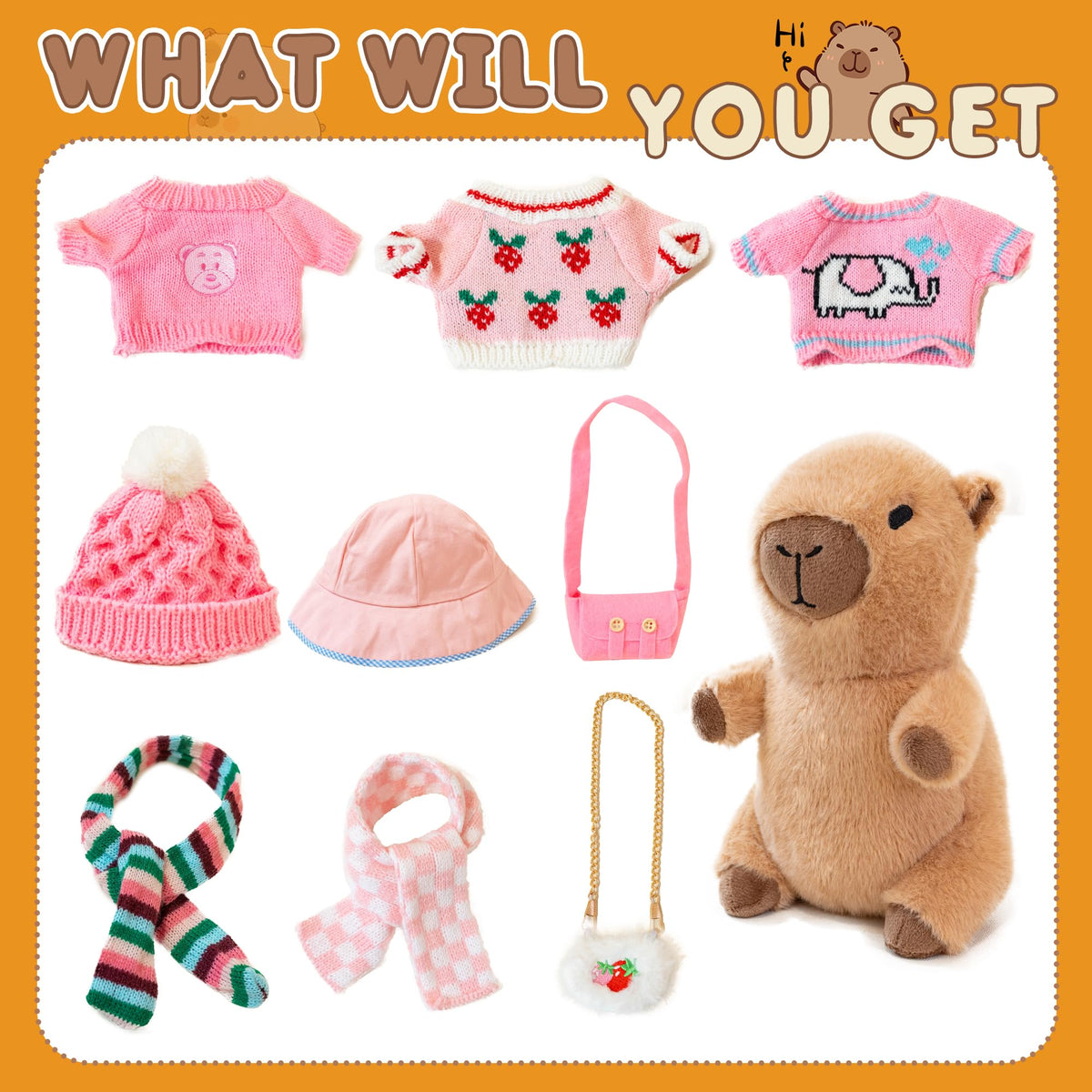 WAKSUN capybara plush is lightweight and travel-friendly.