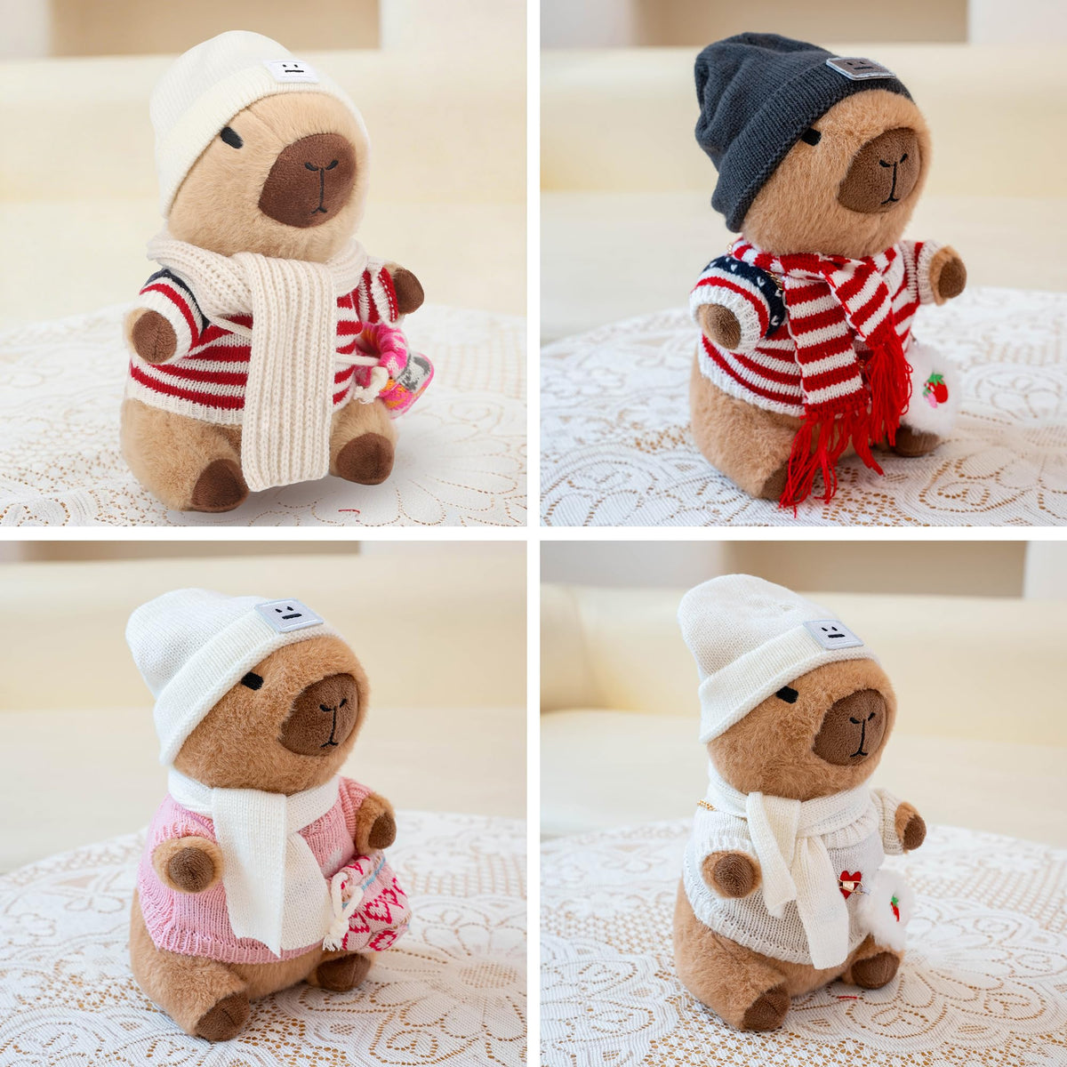 Soft materials and premium finish on the capybara plush