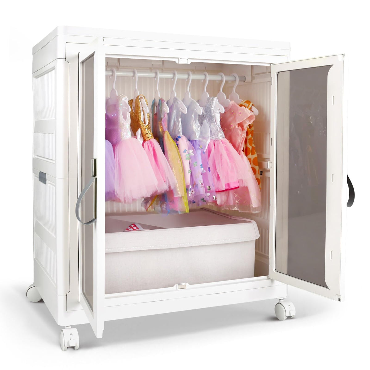 Walant large closet armoire with foldable design for 18-inch doll outfits