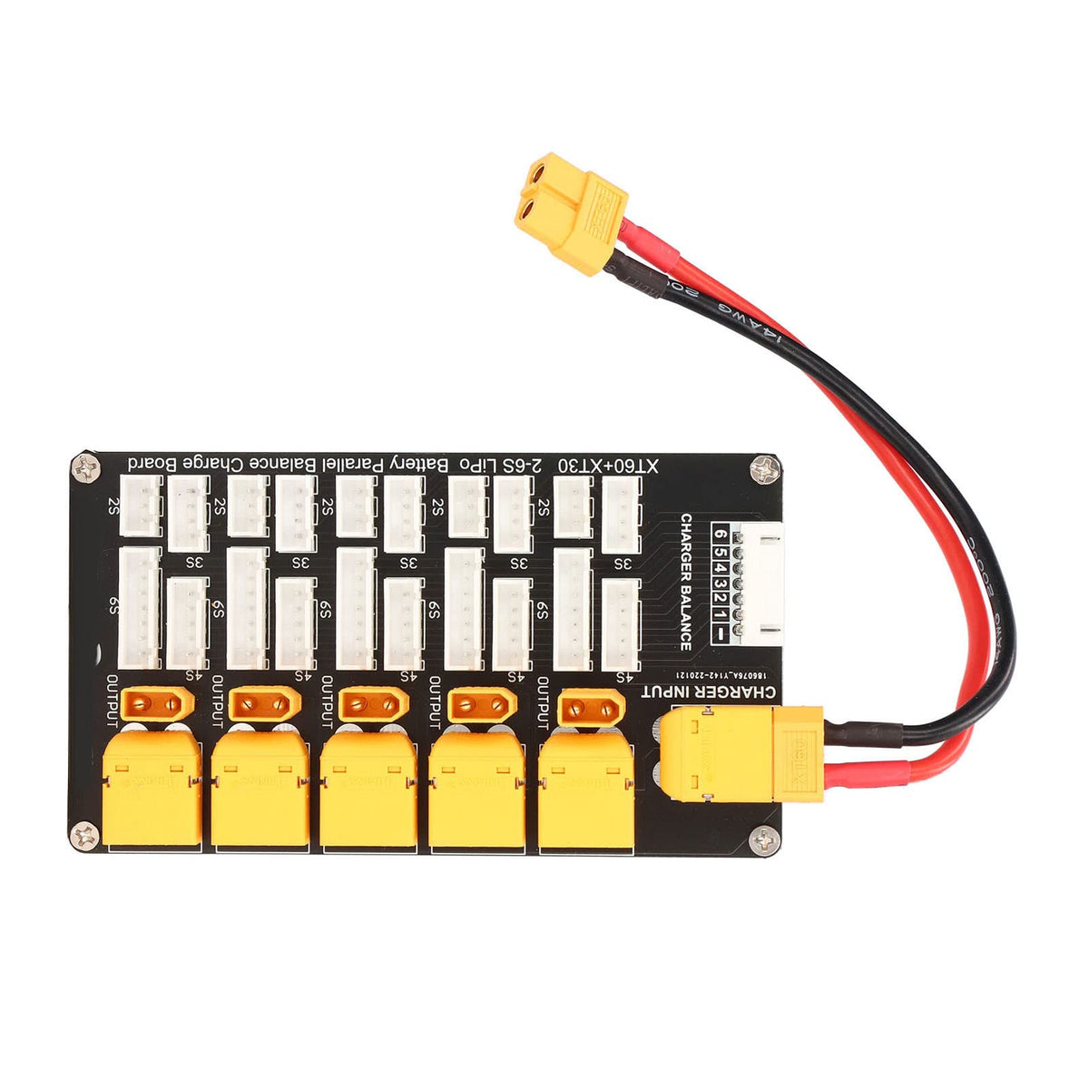 Walfront board handles high-current charging with 14 AWG main cables.