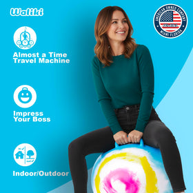 WALIKI hopper ball easy inflation with included pump.
