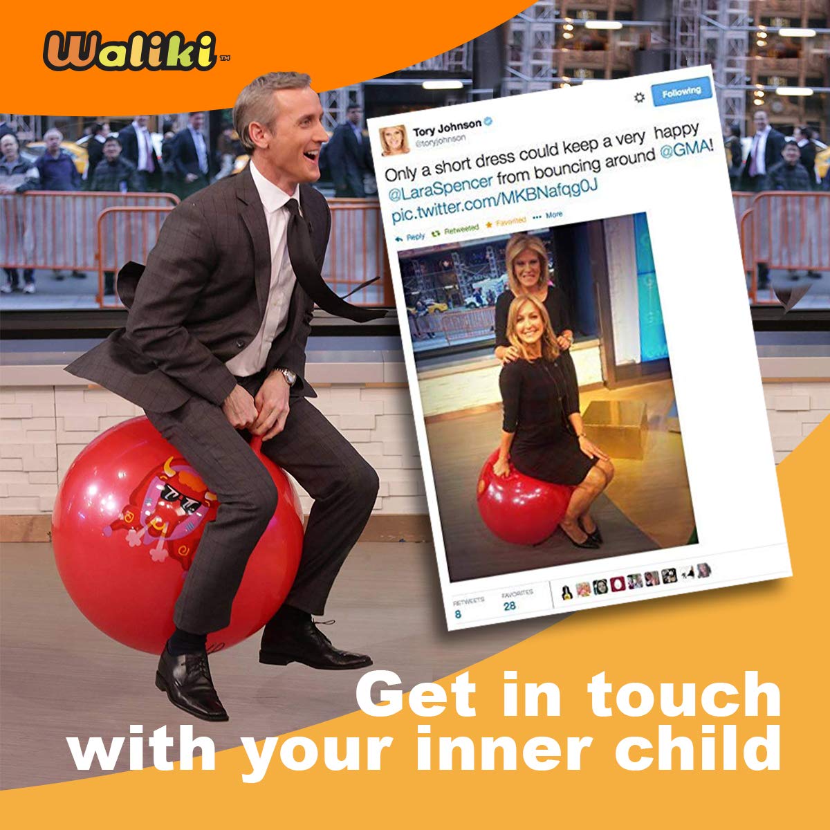 WALIKI hopper ball rider size guide for height and weight.