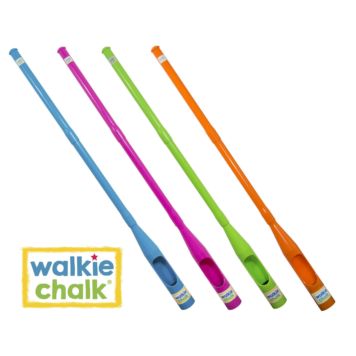 Walkie Chalk 3-piece design stores quickly after play