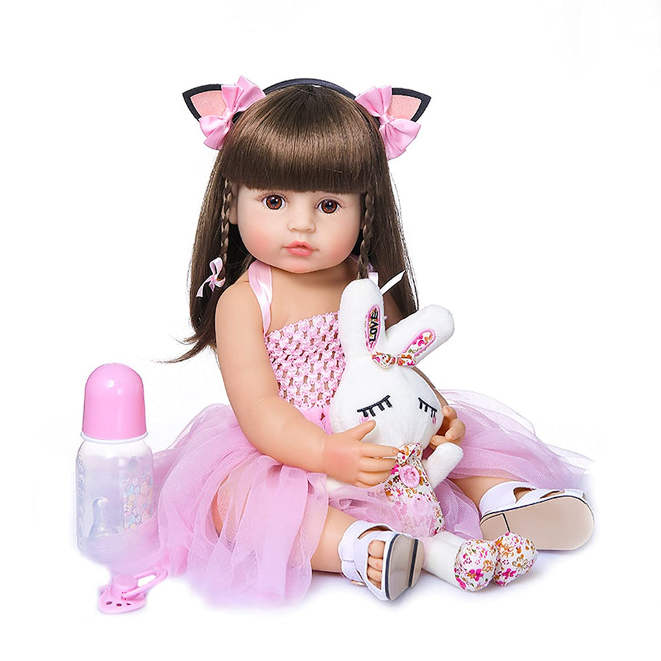 Wamdoll 22-inch realistic face doll for imaginative play and display.