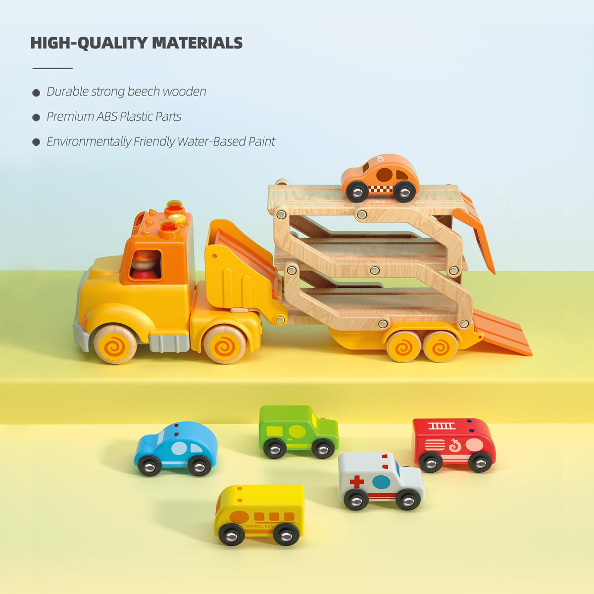Wanborns lights and sounds add realistic vehicle actions during playtime.