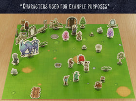 Wanderers Emporium dry erase map surface with markers included for reuse