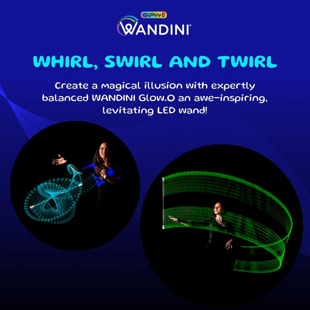 Wandini Glow.0 balanced design for smooth levitation and control.