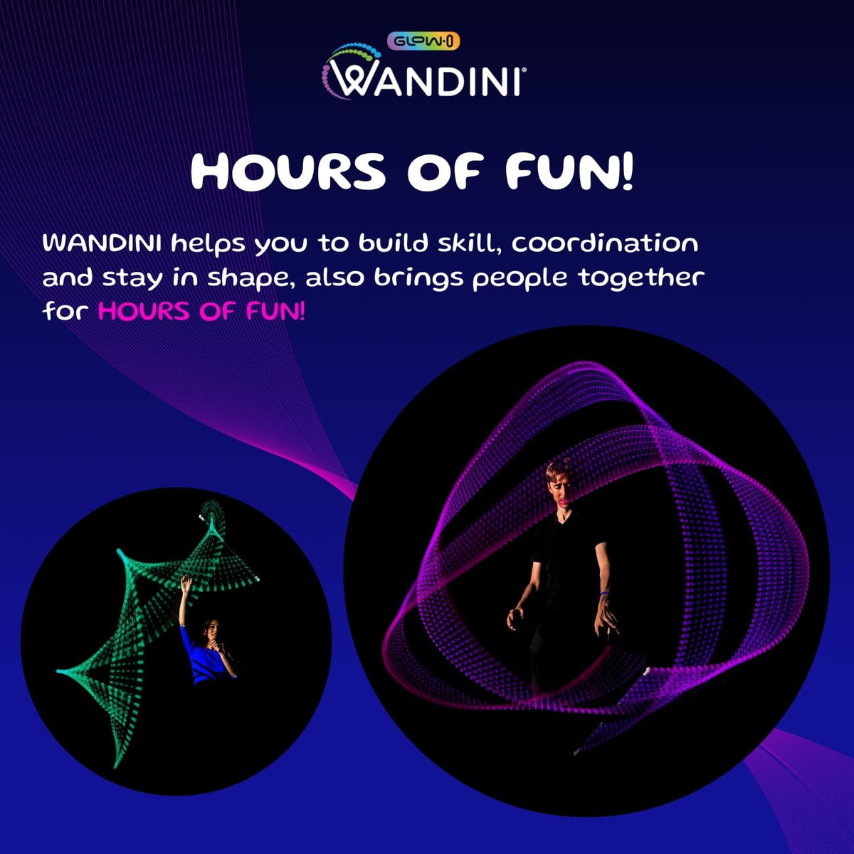 Wandini Glow.0 USB rechargeable wand with quick charging for longer practice.