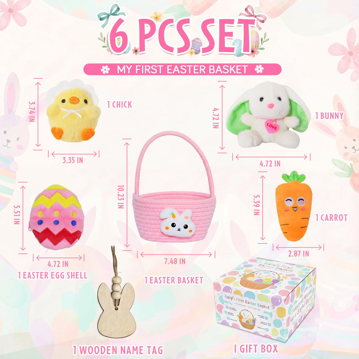 Wangchao Craft Plush Bunny inside Easter egg encourages imaginative play