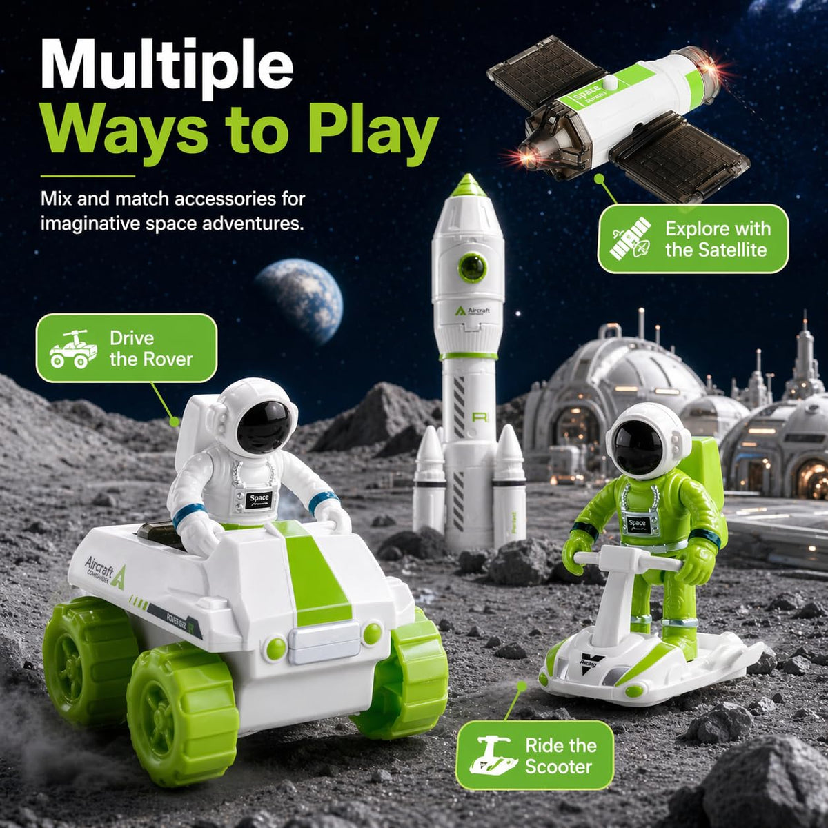 Wanonoo detachable pod and astronaut enable hands-on space exploration