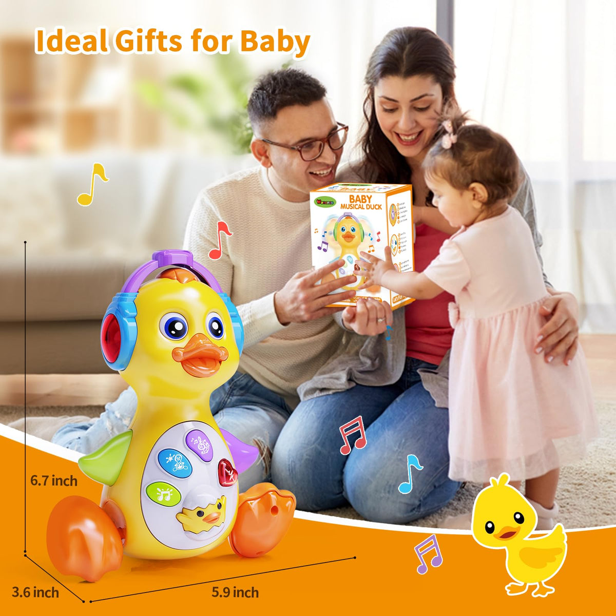 Wanonoo Gift-ready duck toy makes a charming Easter or birthday present.