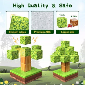 Wanplay patterned blocks demonstrate endless stacking and scene-building possibilities.