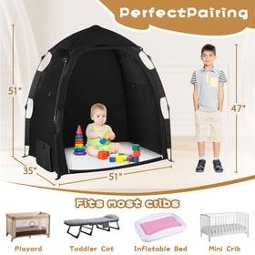 WANRU spacious interior fits babies and toddlers for shared play.