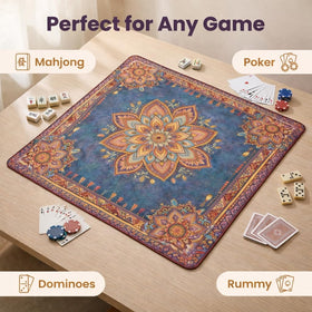 WAQUBE Mahjong Table Mat machine washable for easy cleanup