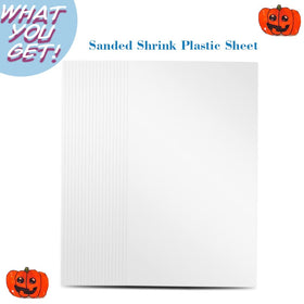 Warckon shrink art paper with a smooth sanded edge for kid crafts.