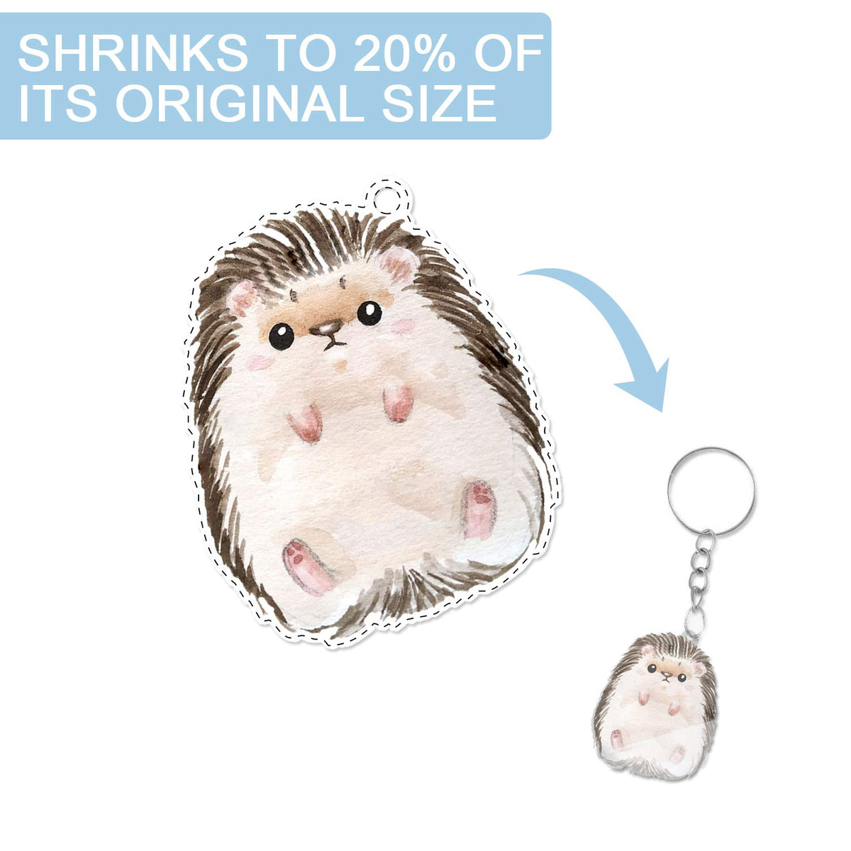 Warckon shrink art helps craft custom keychains through shrinking.