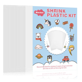 Warckon shrink plastic sheets with frosted surface ideal for detailed designs.