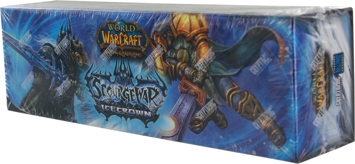 Warcraft World of Warcraft TCG Scourgewar Icecrown Epic Collection box with boosters and loot cards
