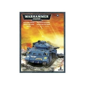 Space Marines Predator model kit ready for unpainted assembly and customization
