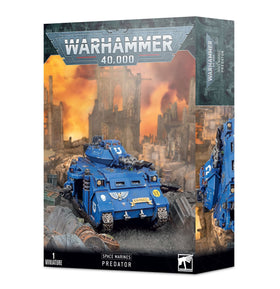 Warhammer 40 000 Space Marines Predator turret setup for dynamic tabletop battles
