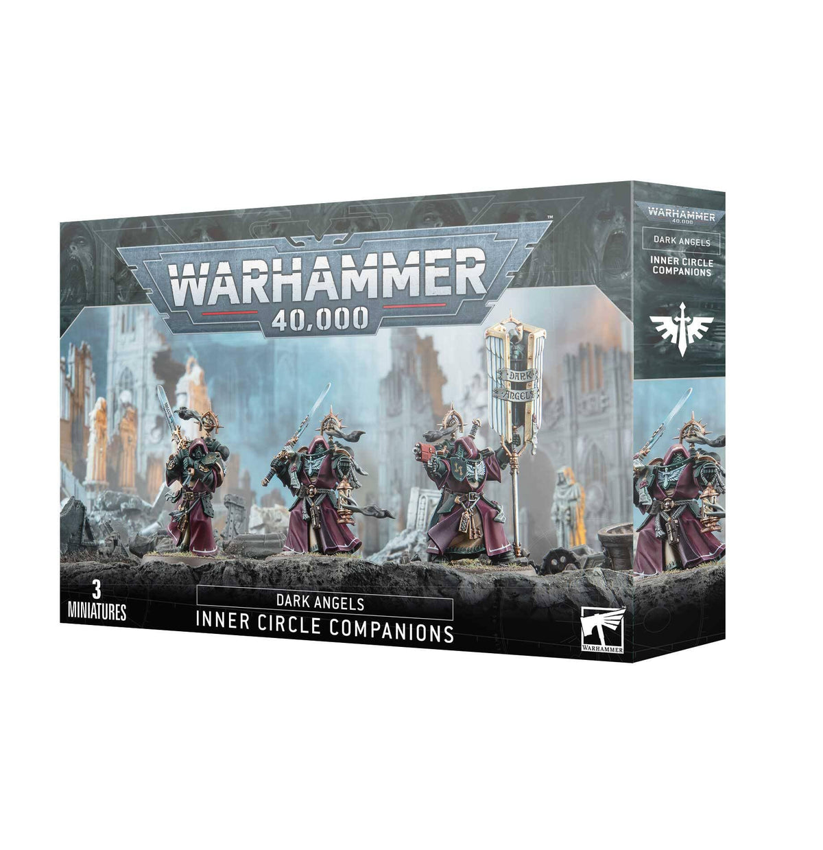 Warhammer Dark Angels Inner Circle Companions (Black) miniatures ready for tabletop battles.