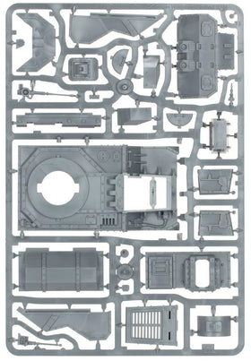 Solar Auxilia tank showing glueless joints and poseable turret for easy adjustments