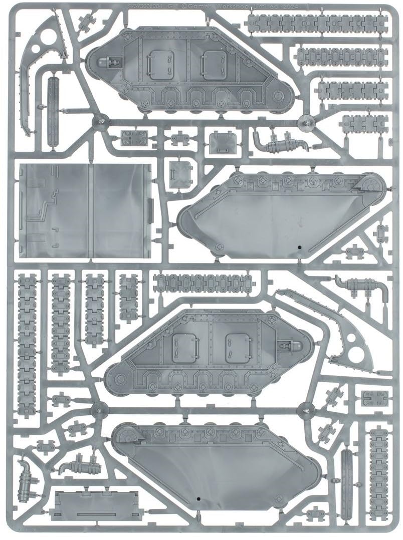 Solar Auxilia Leman Russ Strike Tank hull-mounted weapons offering flexible firepower for targets