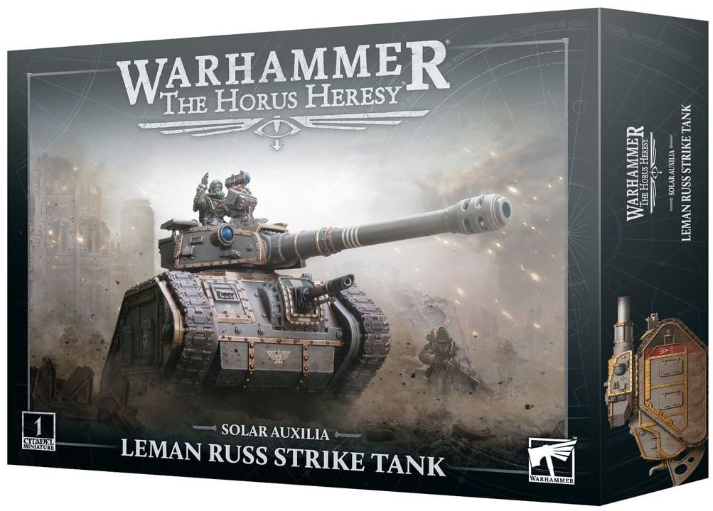 Warhammer Solar Auxilia Leman Russ Strike Tank turret with interchangeable armament for versatile combat roles