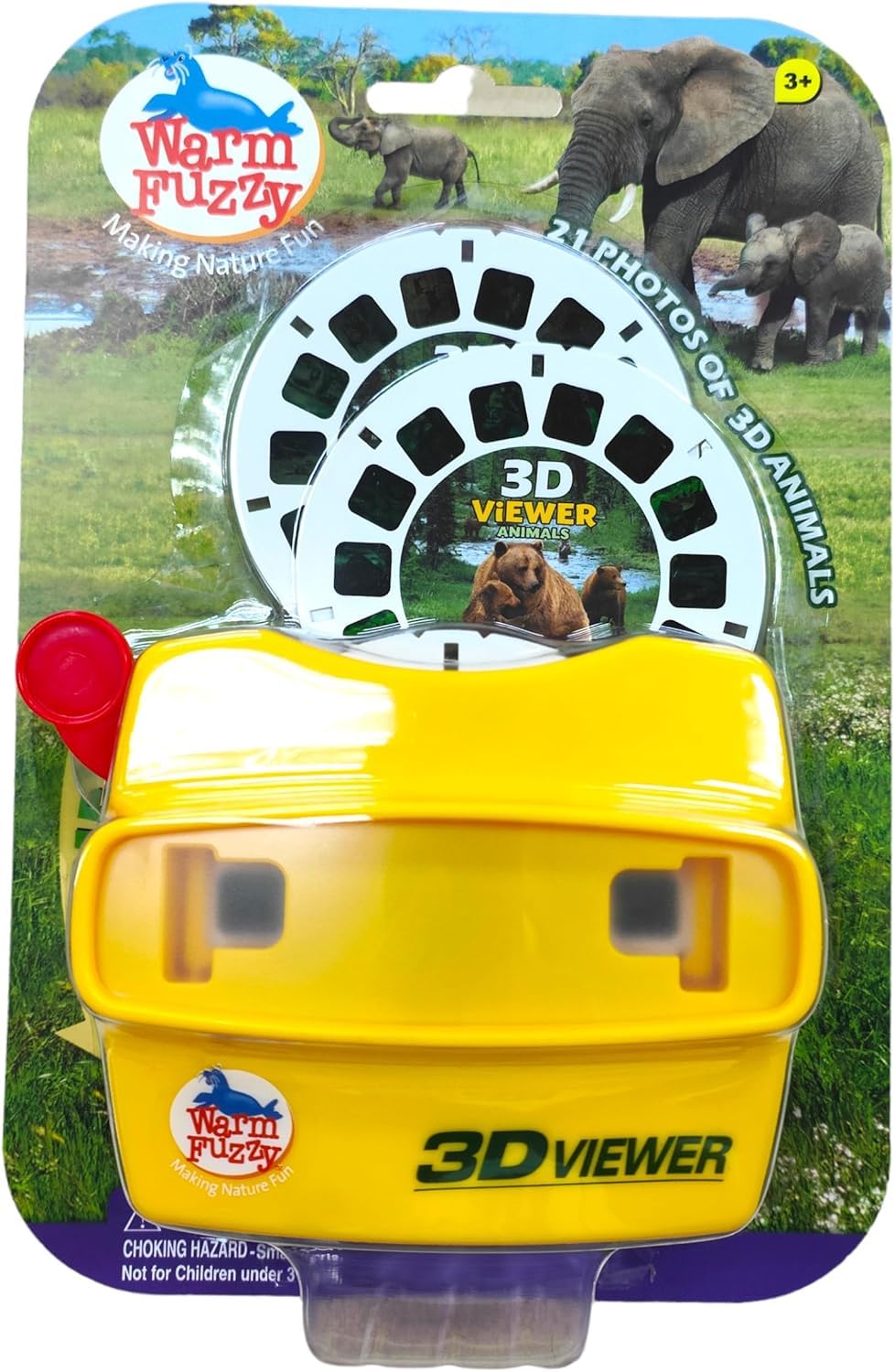 Warm Fuzzy 3D Viewfinder front view highlights immersive animal exploration for kids