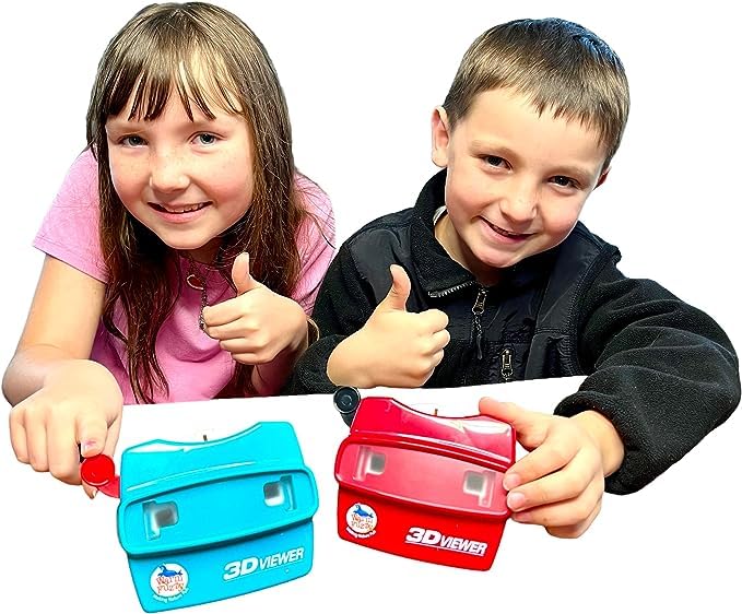 Warm Fuzzy 3D Viewfinder Dinosaur Edition three reels showcase high-definition prehistoric scenes.