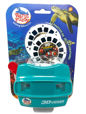 Warm Fuzzy 3D Viewfinder Sea Life front view showcases immersive underwater scenes for kids.